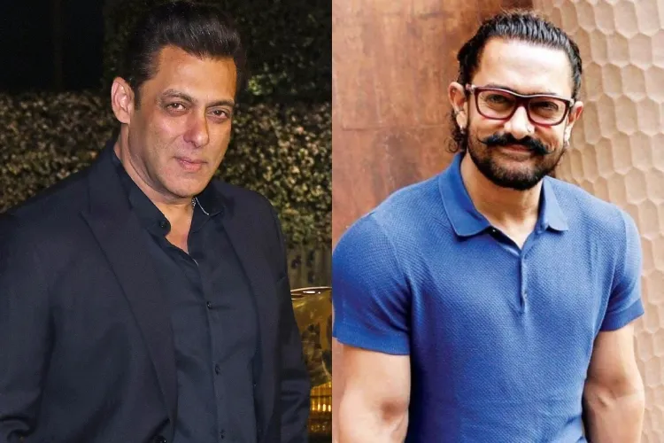 Actors Salman Khan and Aamir Khan