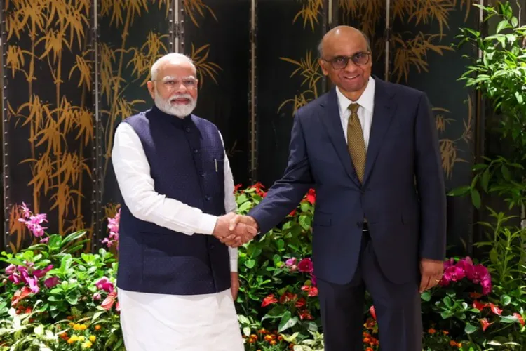 Prime Minister Narendra Modi met Singapore President Tharman Shanmugaratnam 