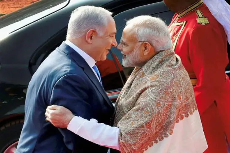 Prime Minister Narendra Modi and his Israeli counterpart Benjamin Netanyahu