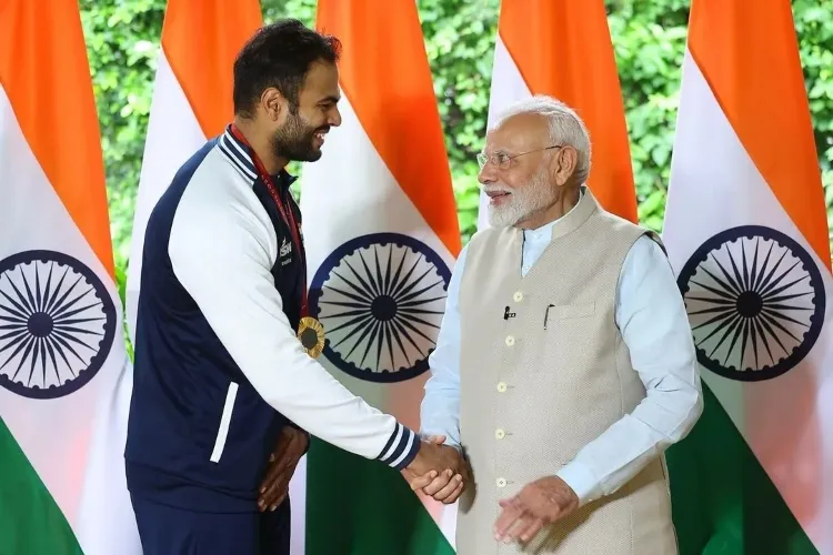 Sumit Antil meets Prime Minister Modi