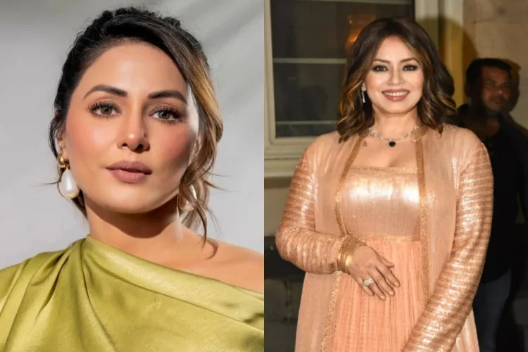 Actors Hina Khan and Mahima Chaudhry