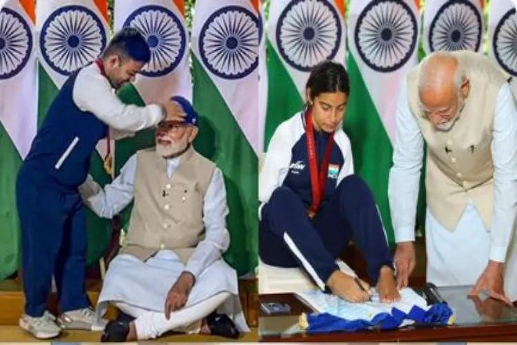 Prime Minister Narendra Modi with Para-athletes