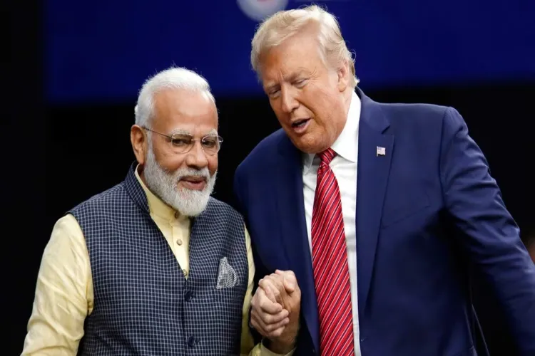 Prime Minister Narendra Modi with Former US President Donald Trump