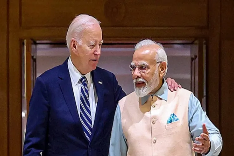 Prime Minister Narendra Modi with US President Joe Biden