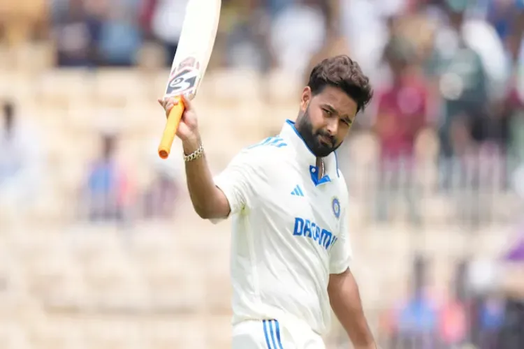 Rishabh Pant scored 109 In the first Test match 