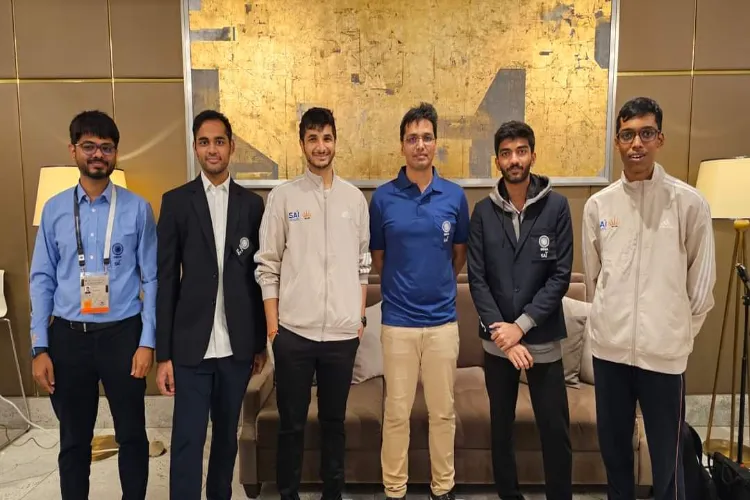 Indian men's team for Chess