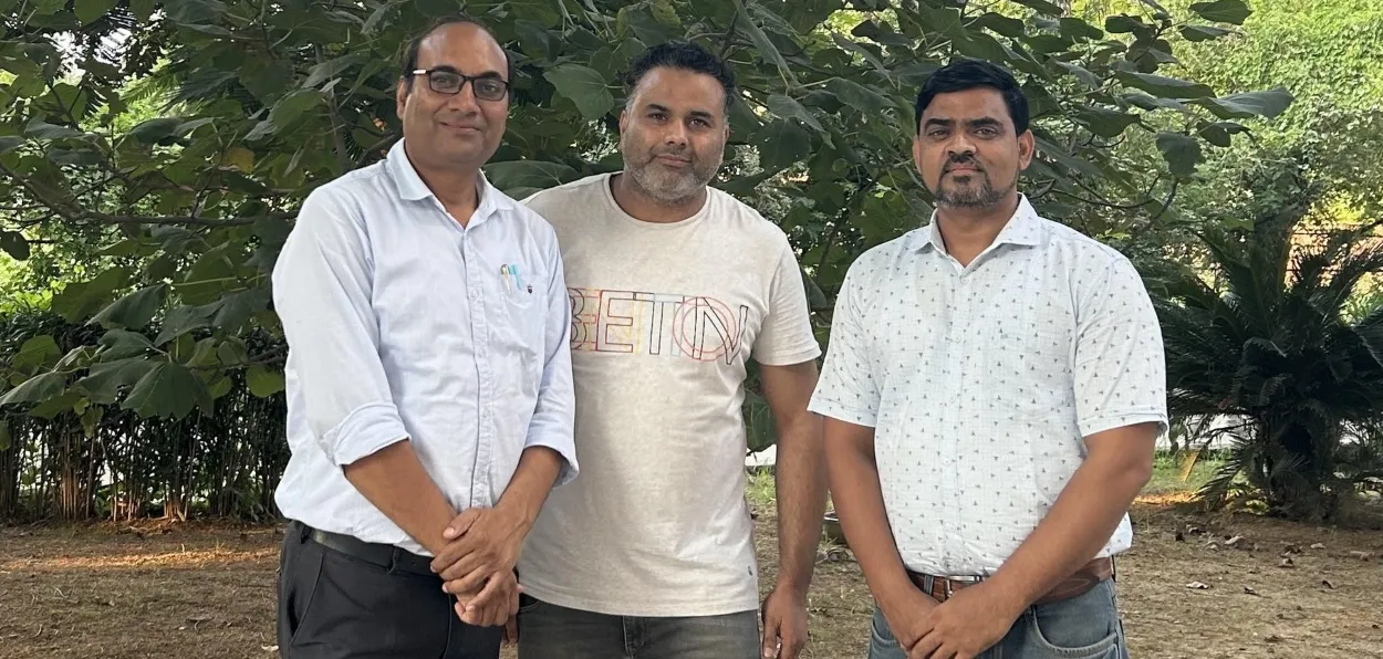 Professor Rajan Patel, Dr. Farooq Ahmed Wani  and Dr. Mohammed Abid (Left to right)