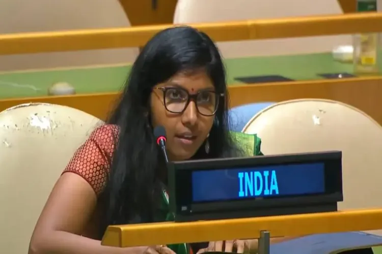 Bhavika Mangalanandan, a First Secretary in India's UN mission