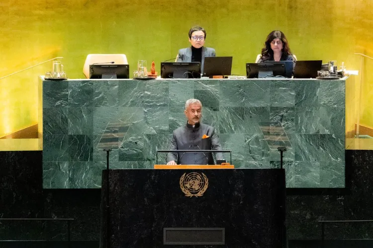 External Affairs Minister Dr. S Jaishankar speaking at the UN General Assembly