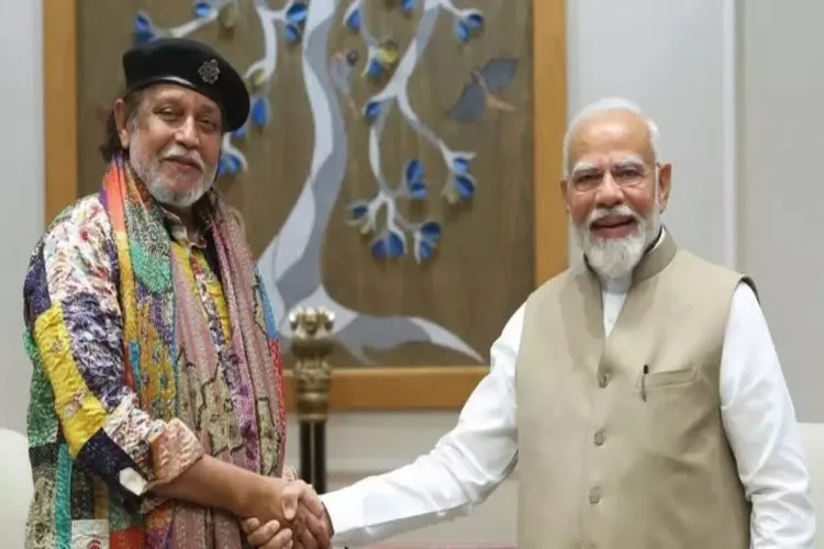 PM Modi and Actor Mithun Chakraborty