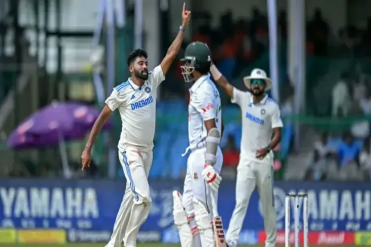 A scene from India Bangladesh test match