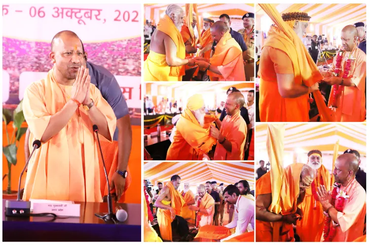 Yogi Adityanath performs pooja at Prayagraj