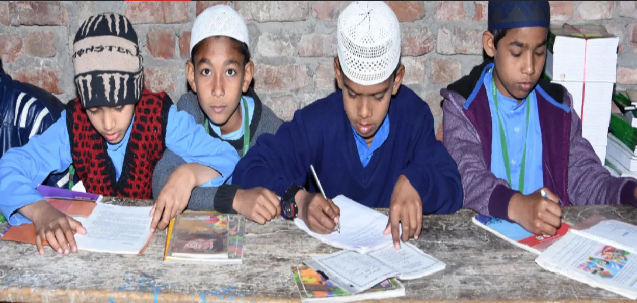 Students in a Madrasa (Image Courtesy: Tata Trust)