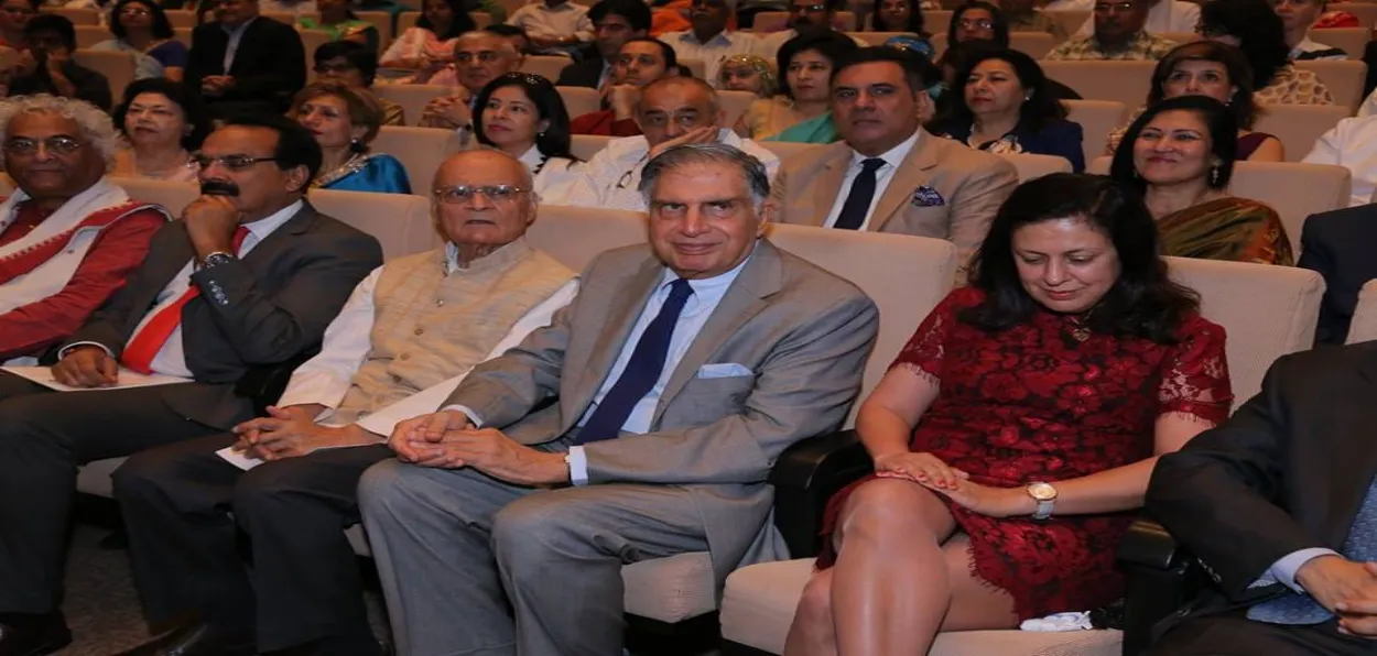 Ratan Naval Tata in a gathering of Parsis