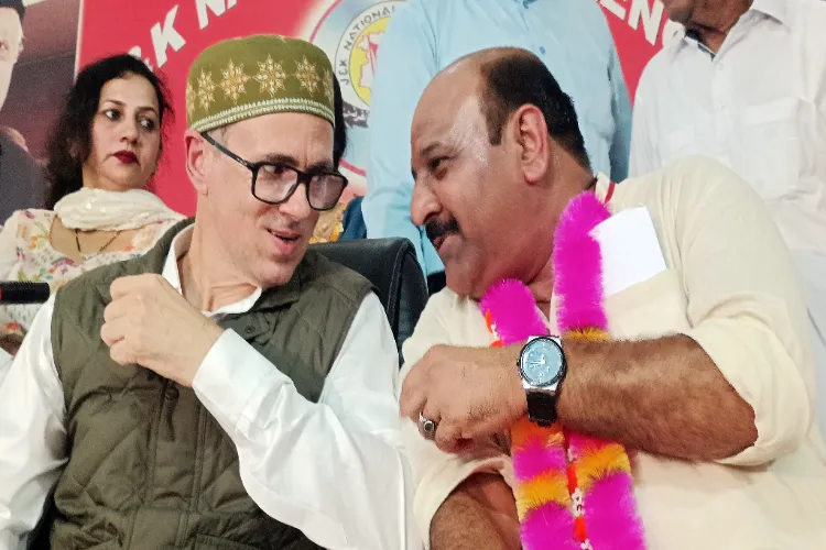 J&K CM Omar Abdullah with Surinder Choudhary