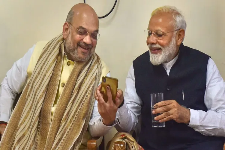 PM Modi with Home Minister Amit Shah