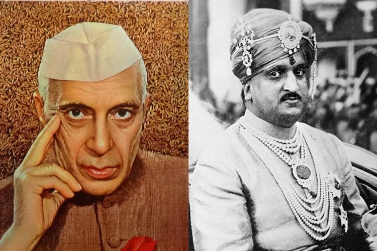 Jawahar lal Nehru and Maharaja Hari Singh