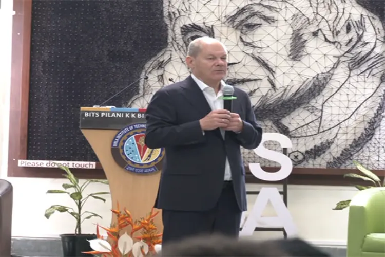 German Chancellor Olaf Scholz visits BITS Pilani Goa campus