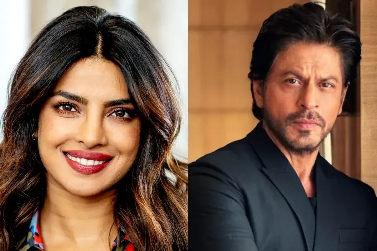 Actors Priyanka Chopra Jonas and Shah Rukh Khan