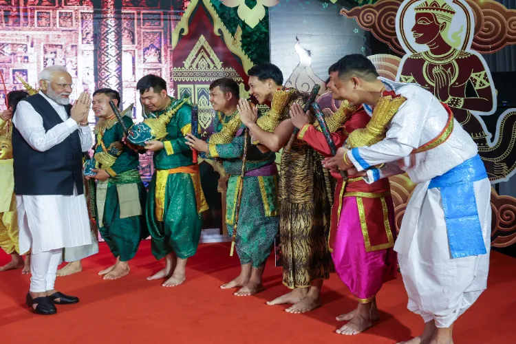 PM Modi witnesses the Lao adaption of Ramayana