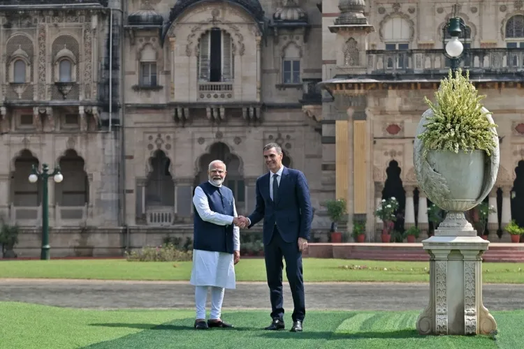 Prime Minister Narendra Modi and Spanish President Pedro Sanchez 