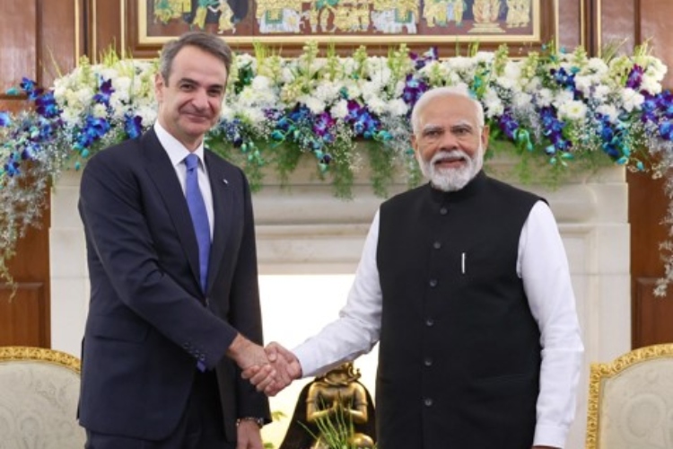 Prime Minister Narendra Modi Greece PM Kyriakos Mitsotakis