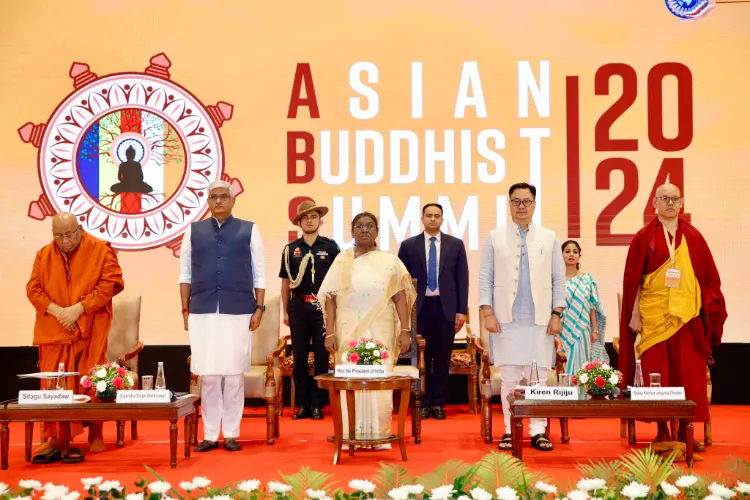 President Droupadi Murmu inaugurating the Asia Buddhist Summit 2024