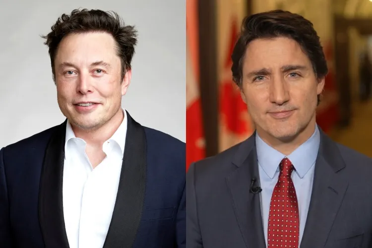 Elon Musk and Justin Trudeau