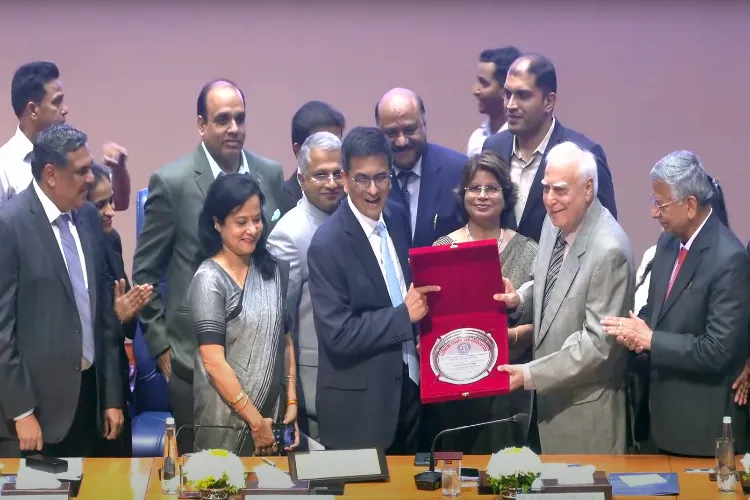 CJI ED Y Chandrachud at his farewell in the Supreme Court 