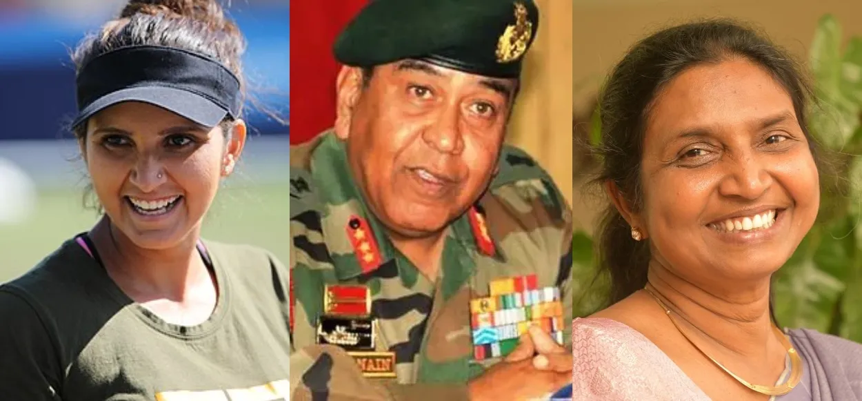 Indian Muslims: Tennis Star Sania Mirza, Lt Gen (Retd) Syed Ata Hasnain and ISRO scientist Nigar Shazi