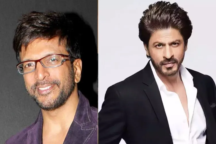 Actors Jaaved Jaaferi and Shah Rukh Khan