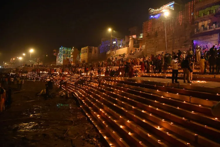 Dev deepavli on the Ghats of Ganga in Varanasi (File)