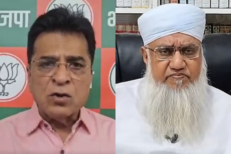 BJP leader Kirit Somaiya and AIMPLB leader Maulana Nomani