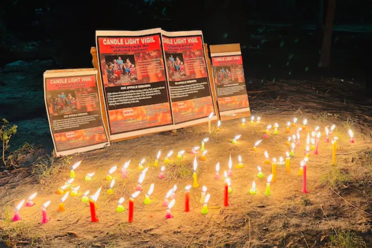 Candles lit in memory of 6 members of Meitei Family killed by Suspected Kuki Militants From Manipur's Jiribam