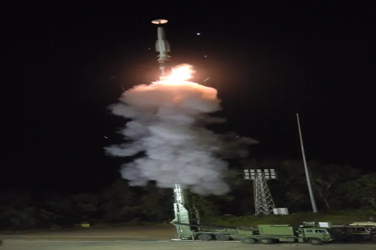 Long Range hypersonic missile being launched