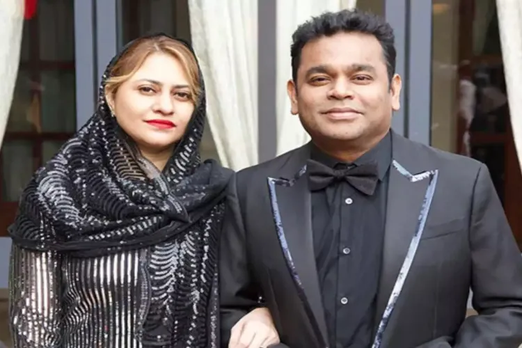 Musician A R Rahman and his wife Saira