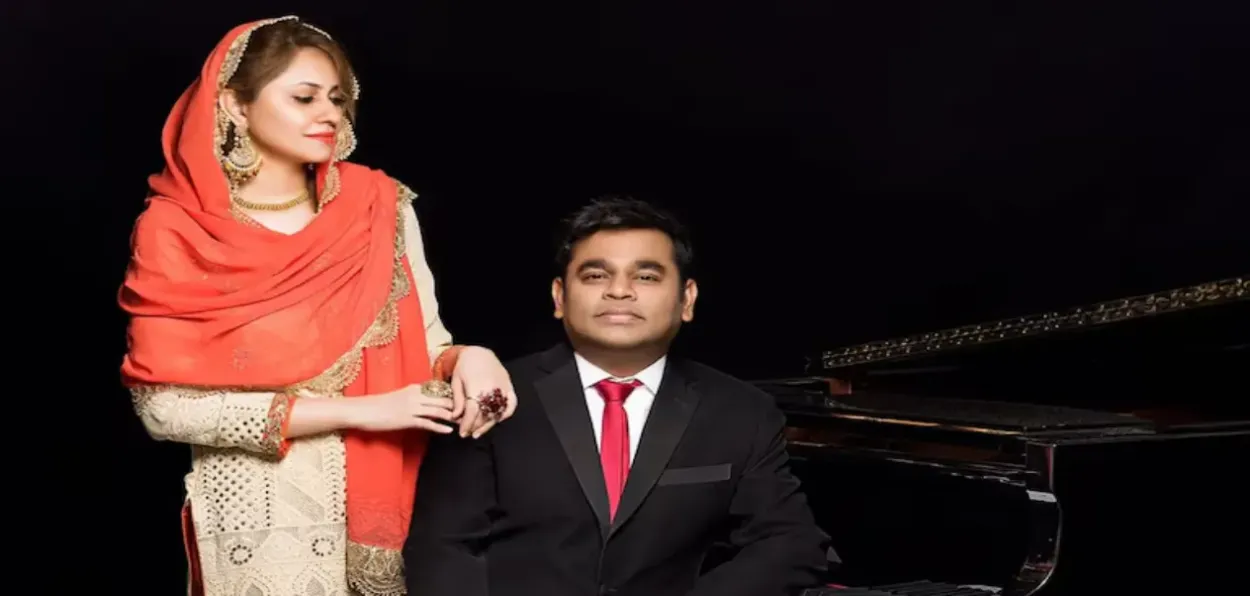 Musician A R Rahman and his wife Saira