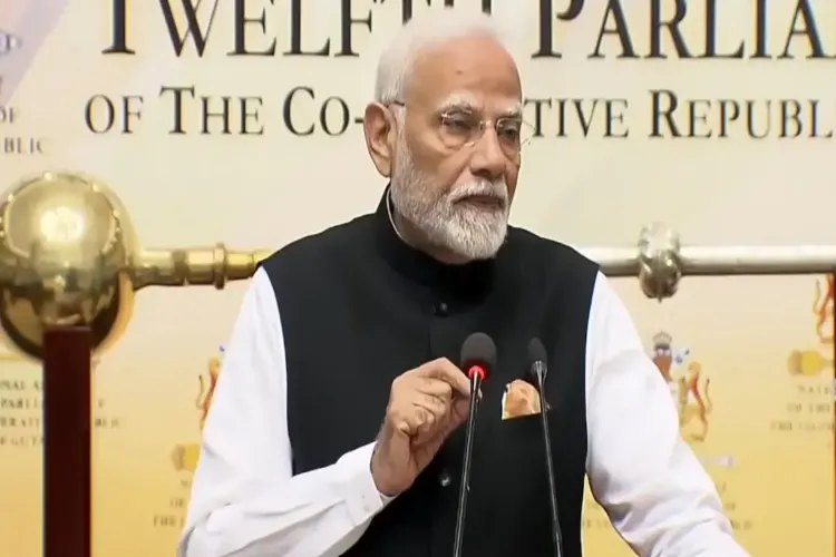 Prime Minister Narendra Modi at Guyana Parliament