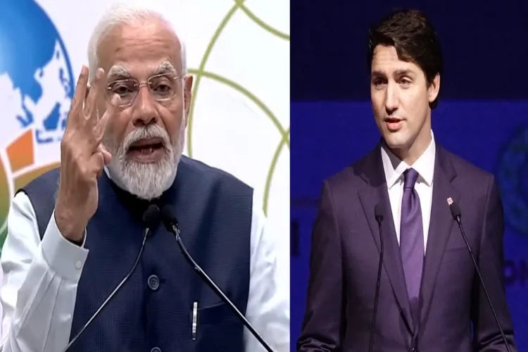 Prime Minister Narendra Modi and Canadian PM Justin Trudeau