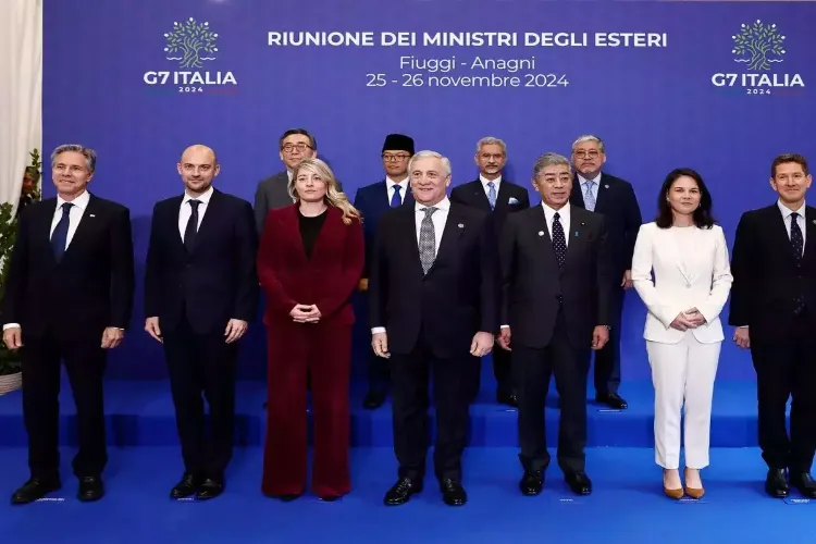 Foreign ministers from the Group of Seven (G7)