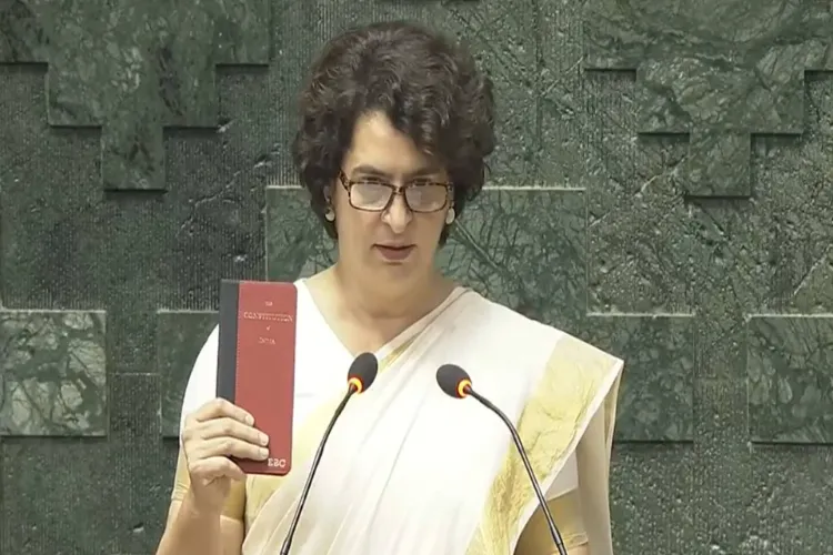 Priyanka Gandhi Vadra takes oath as Lok Sabha MP