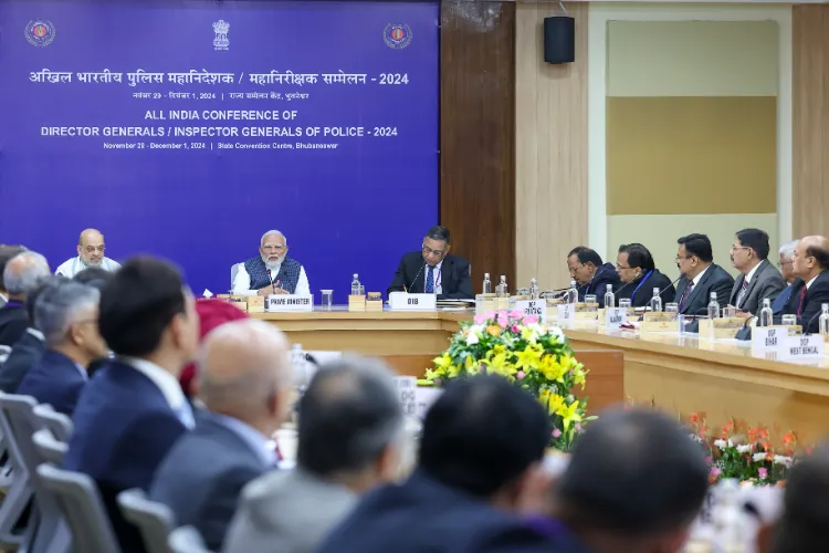 Prime Minister Narendra Modi at the DGP-IGPs conference in Bhubaneswar 