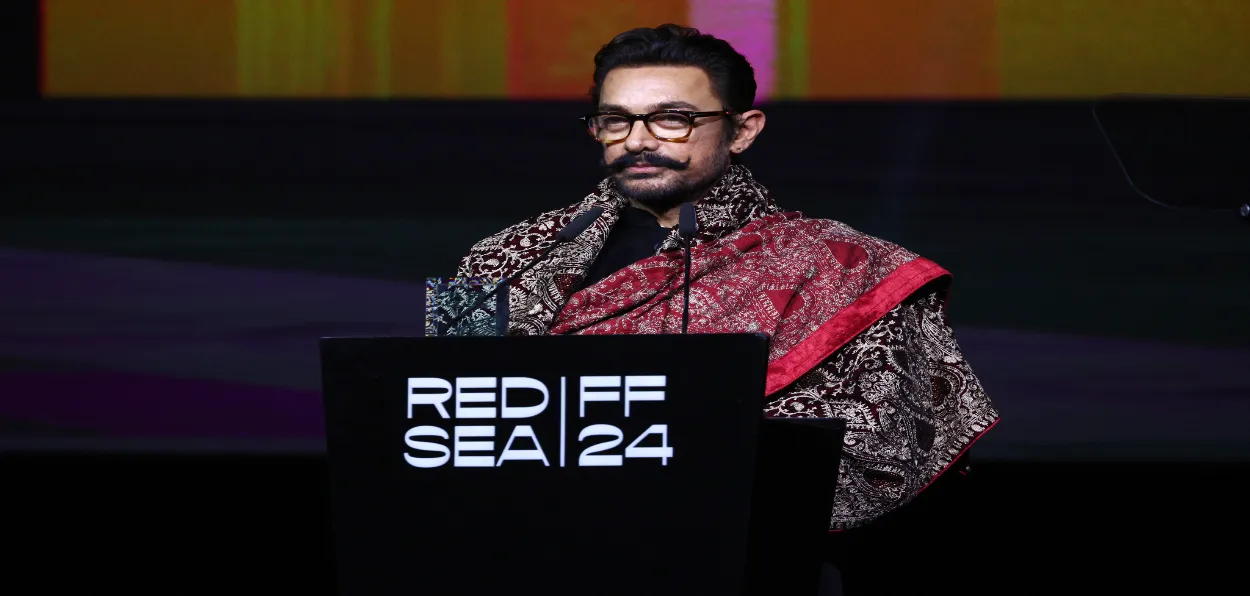 Aamir Khan speaking at the 4th Red Sea International Film Festival 