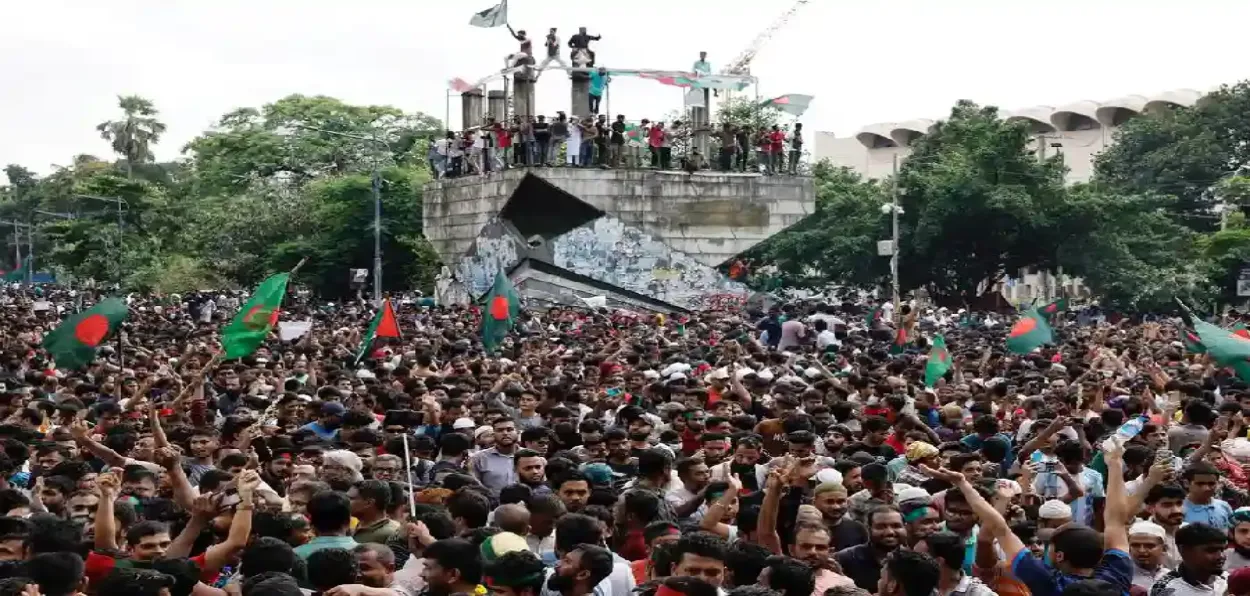 Hindus protesting in Bangladesh against their persecution