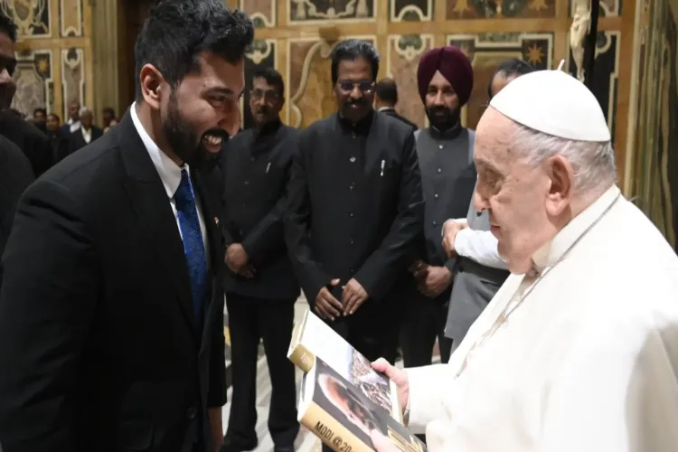 Indian delegation gifts two books on PM Modi’s leadership to Pope Francis