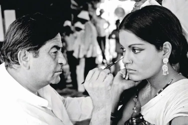 Zeenat Aman with Raj Kapoor