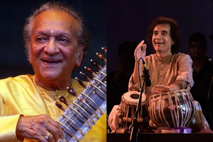 Pandit Ravi Shankar and Zakir Hussain