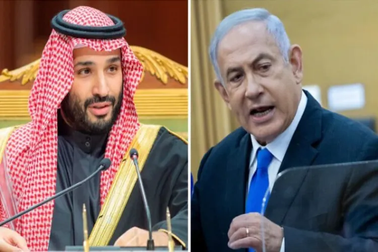 Saudi King Mohammad bin Salman and Israeli Prime Minister Benjamin Netanyahu