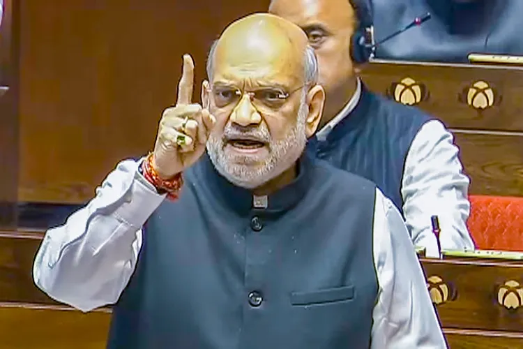 Home Minister Amit Shah speaking in Lok Sabha