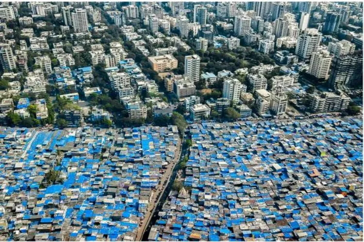 Dharavi slum area